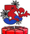 Spiderman Cake Topper Party Supplies 3 Years Old Kids Birthday Decoration