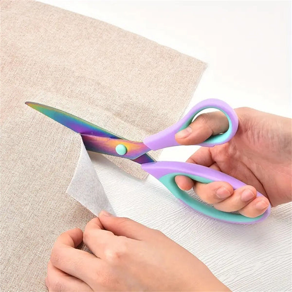 3PCS Craft Scissor Titanium Soft Grip Sewing Scissor Set for Fabric Dressmaking
