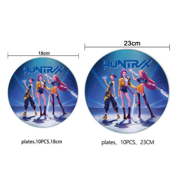 Cups Cake Toppers Balloons Party Supplies Demon Hunters Birthday Tableware