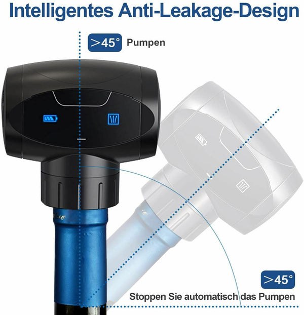 Electric Wine Stopper Automatic Vacuum Wine Saver Reusable Bottle For Gifts AU