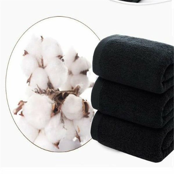 Microfiber Towel GYM Sport Footy Travel Camping Swimming Drying Microfibre Black