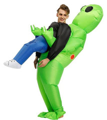 Inflatable Costume - Funny Alien Carry Me Halloween Blow Up Suit