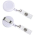 5PCS Retractable Card Reel Badge Holder White ID Tag Pull Clip Key Tag Security