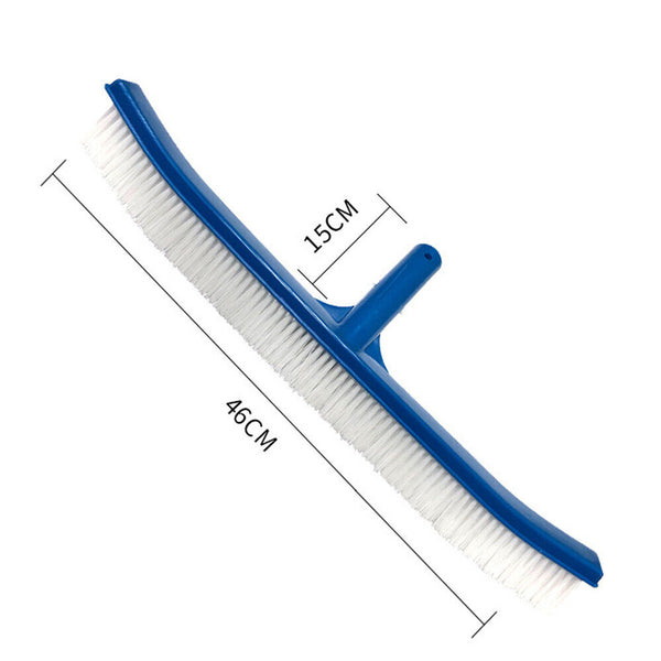 18inch Plastic Brush Swimming Pool Broom Tools Curved AlgaeSpa  Cleaner Cleaning