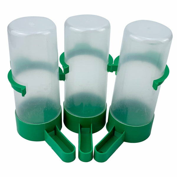 8PCS Pet Drinker Food Feeder Water Dispenser Clip For Cage Bird Parrot Cockatiel