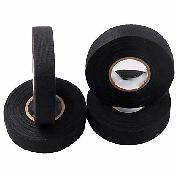 4PCS 9mmx 15M Adhesive Cloth Fabric Tape Cable Loom Wiring Harness For Car Auto