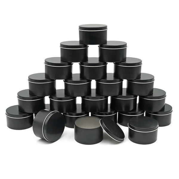 16-160X Candle Making Tins Candle Jars 100ml Metal For Wax Soy Making Container