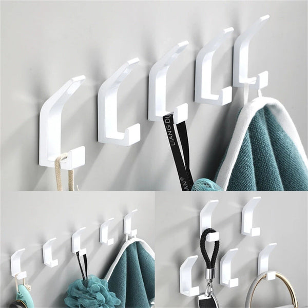 Wall Mounted Towel Rack Holder Kitchen Bathroom Clothes Robe Hook Hange New AU