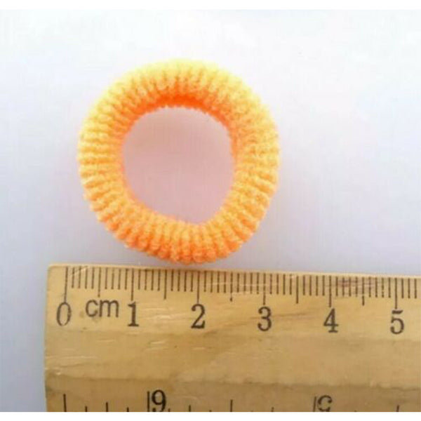 50x Mini Baby Toddler Hair Ties Seamless Elastic Soft Small Kids Pastel AU STOCK