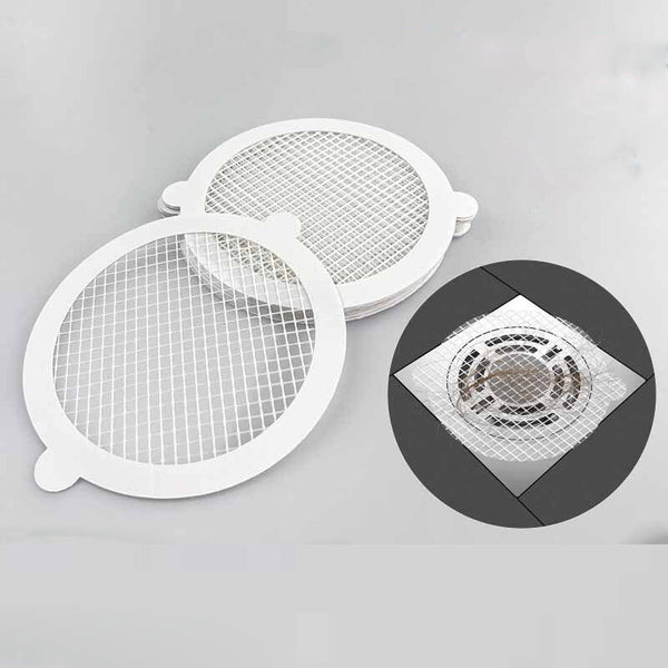 30 Pack Disposable Shower Drains Hair Catcher Mesh Sticker Bathroom Bathing AUS