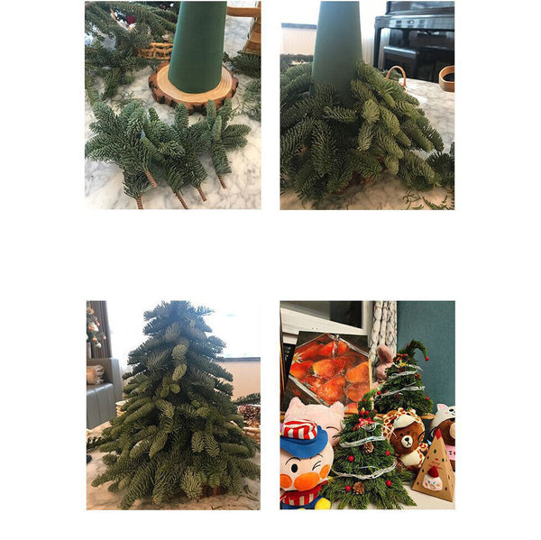 1X Cone-Shaped Flower Mud Easy Decorate And Decorate Christmas Floral Ornament A