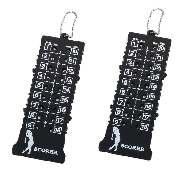 Golf Shot Count Score Counter Golf Accessories Golf 18 Hole Stroke Counter Black