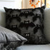 1 piece 3D bat pillowcase, Halloween decoration, cute black bat theme