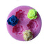 3 Holes Rose Flower Silicone Mould Clay Fondant Sugarcraft Mold Cake Decorating