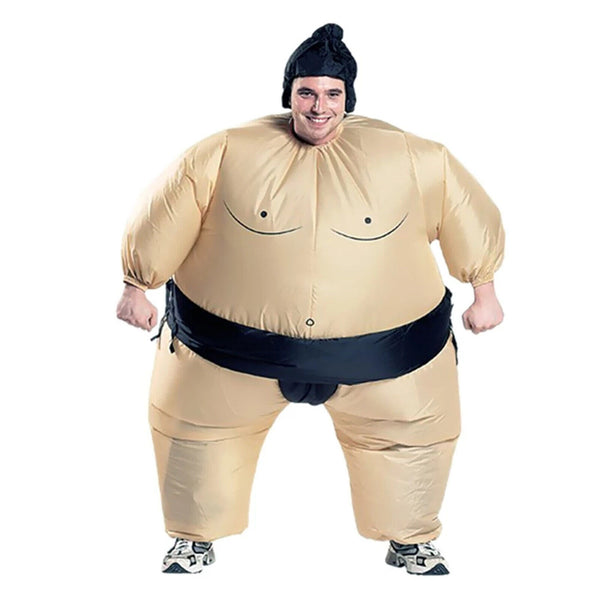 2X Halloween Inflatable Party Sumo Wrestler Suit Adult Party Costume Fancy Dress