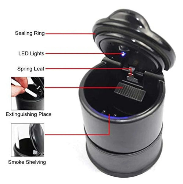 Portable Auto Car Ashtray Truck Cigarette Smoke Ashtray Ash Cylinder Holder AUS