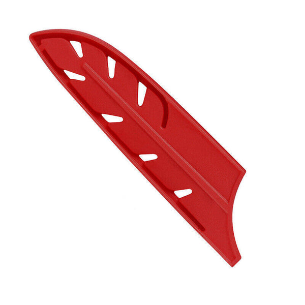 Plastic Knife Sheath Edge Guard Cover Scabbard Slicing Blade Red Protector Chef
