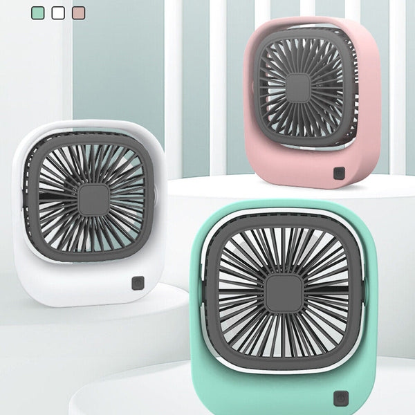 Mini Fan Air Cooler Portable Desk USB Charging Rechargeable Travel Camping AU