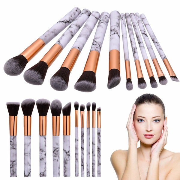 10pcs Professional Makeup Brush Set Foundation Blusher Cosmetic Make-up Brushes