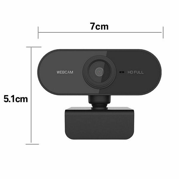 Mac Computer PC Built-in Microphone Webcam Full HD 1080P USB Laptop Web Camera