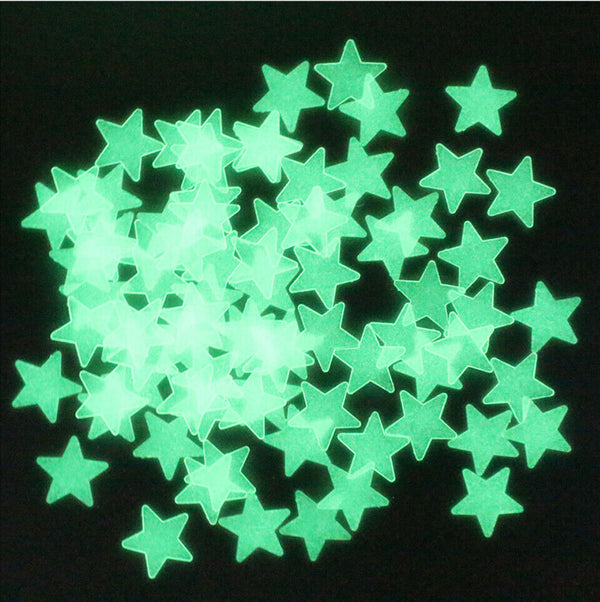 201x Home Wall Glow In The Dark Stars Stickers Set Baby KIDS Decal Luminous Moon