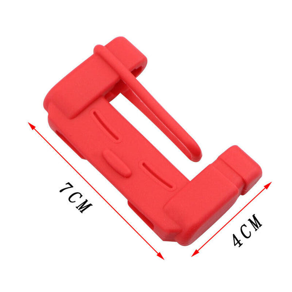 2PCS Car Accessories Safty Seat Belt Buckle Clip Anti-Scratch Cover Silicone Red