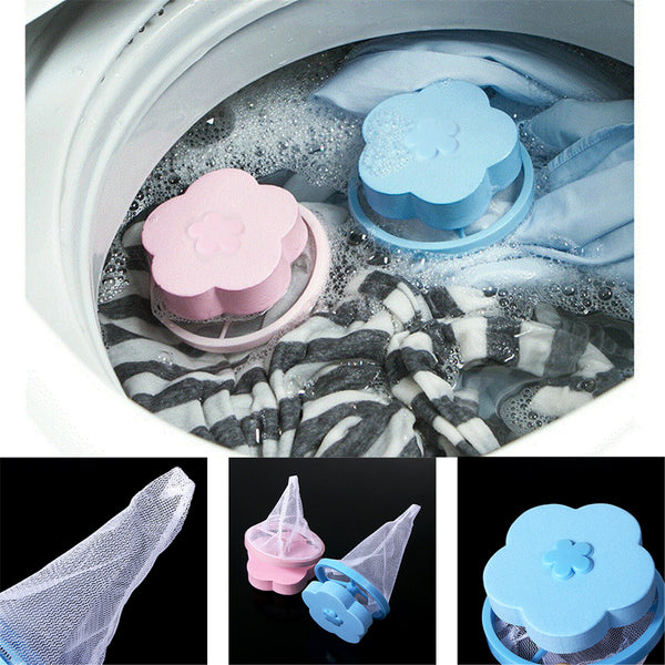 8X Washing Machine Filter Bag Floating Lint Hair Catcher Mesh Pouch Laundry New