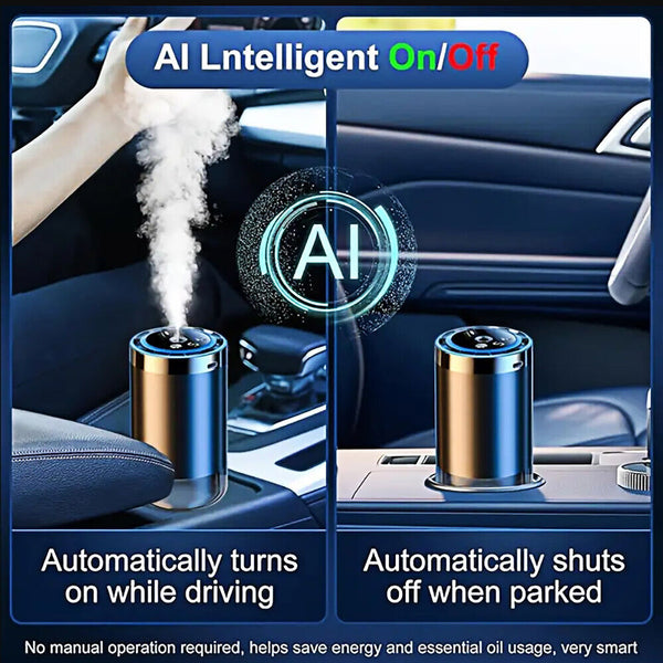 Smart Car Perfume Air Freshener Diffuser Aroma Scent Diffuser with Ambient Light