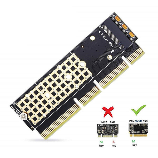 M.2 NVMe SSD NGFF TO PCIE 3.0 x16 x8 x4 Adapter M Key Interface Card Full Speed
