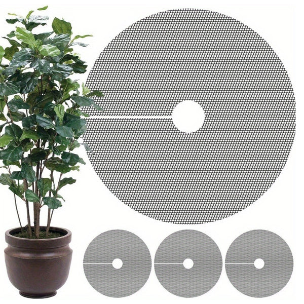6PCS Plant Pot Soil Covers Garden Pot Mesh Guards Indoor Outdoor Plant Protector