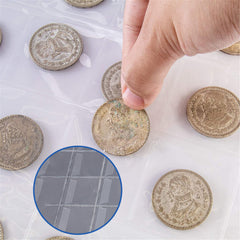 10x 42 Pocket Coin Holder Sheet Storage Page Collection Album Folder Book Sleeve