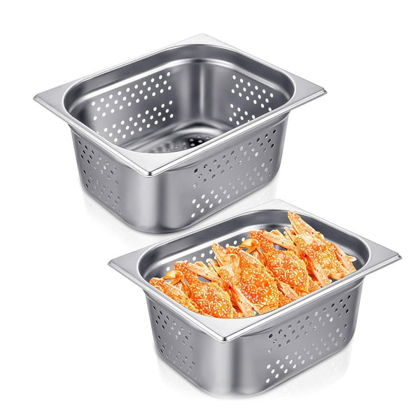 Perforated Buffet Pan Steam Table Pan Gastronorm Pan Perforated Steamer Pan New
