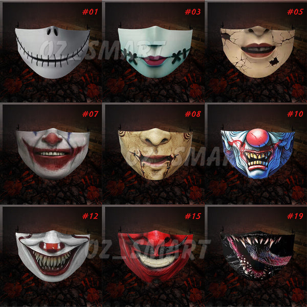 Scary half face mask for costume outfits