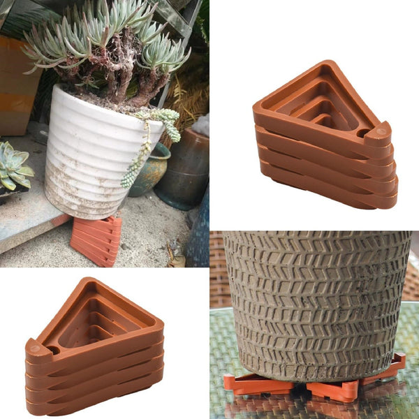 Flower Pot Risers Toes Invisible Plant Pot Feet for IN/Outdoor Planters