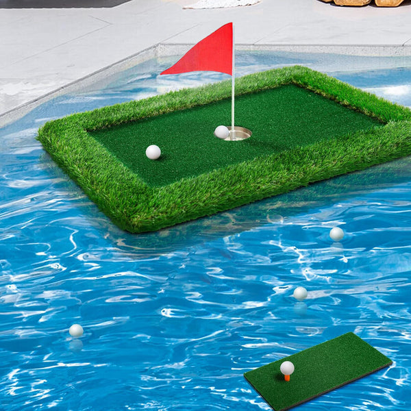 Pool Golf Turf Mat Set Golf Putting Mats Floating Golf Green Pool/Water/Outdoor