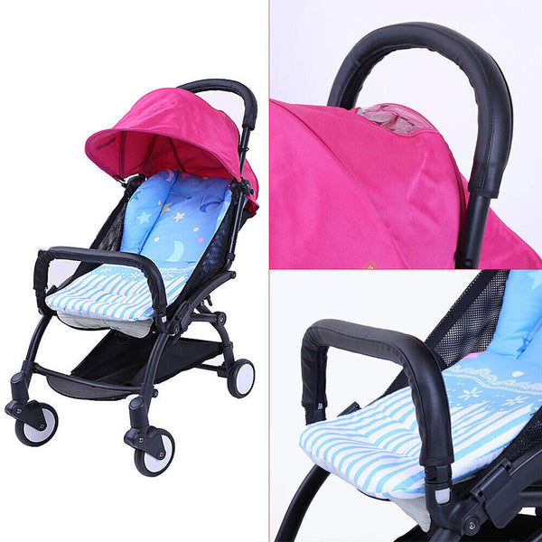 Baby Cover Stroller Pram PU Leather Handle Bar Accessories Protective Grip Case