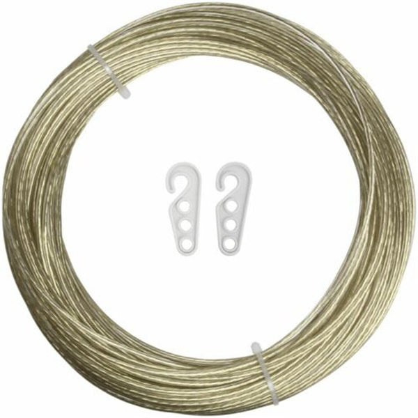 Clothes Line Cord Replacement UV Steel Wire Rope PVC coat 3mm × 20m Clotheline