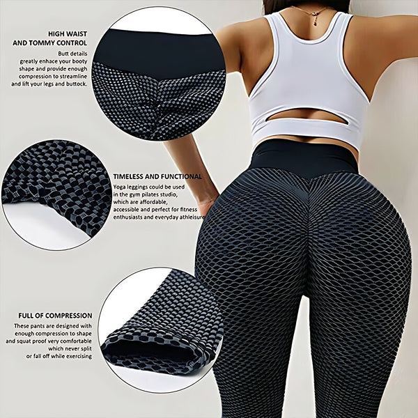 Women's High Waist Yoga Leggings Stretch Gym Fitness Workout Pants