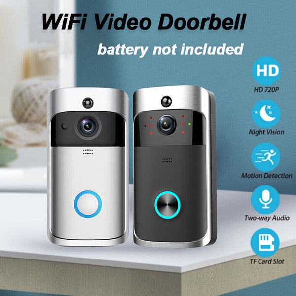 Wireless Doorbell WiFi Phone Security Camera Ring Video Door Bell Smart Intercom