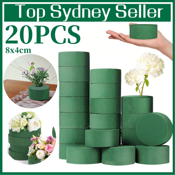 20 Pcs Round Wet Floral Foam Quality Material For Flower Arrangement DIY Craft