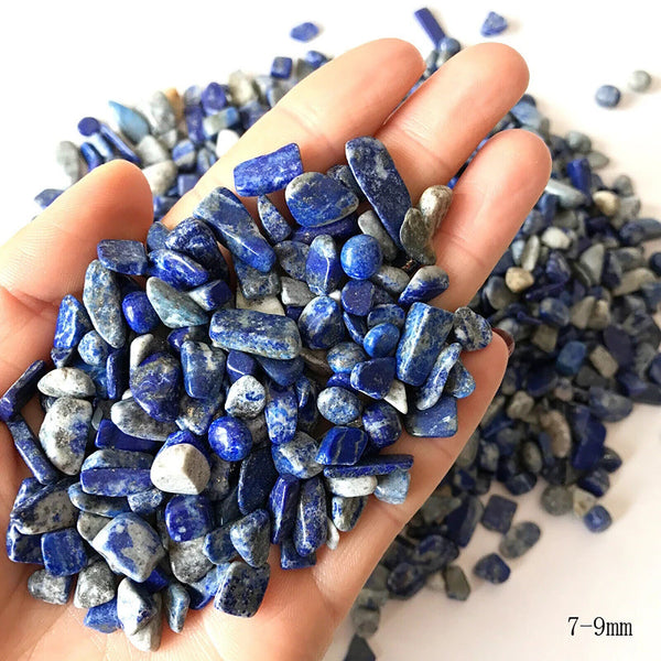 UP 1KG Lapis Lazuli Crystal Chips Small Blue Natural Gemstone Polished Stones AU