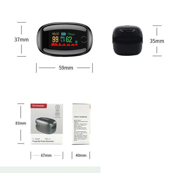 Rate Professional Pulse Finger Oxygen Blood Heart Saturation Monitor Oximeter