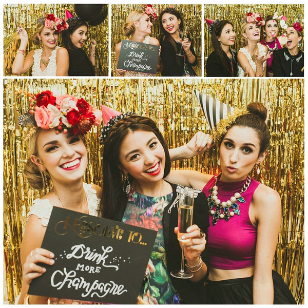 1M Tinsel Curtain Foil Metallic Fringe Backdrop Party Door Decorations Event AU