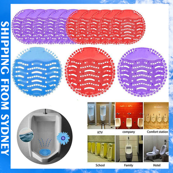 10x Urinal Screen Deodoriser Mat Up To 30 Day Fresh Toilet Fragrance Anti Splash