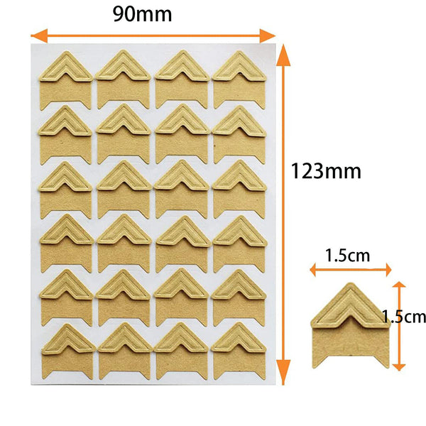 Self-adhesive Photo Corner Stickers Angle Frame Scrapbook Album Essential AU