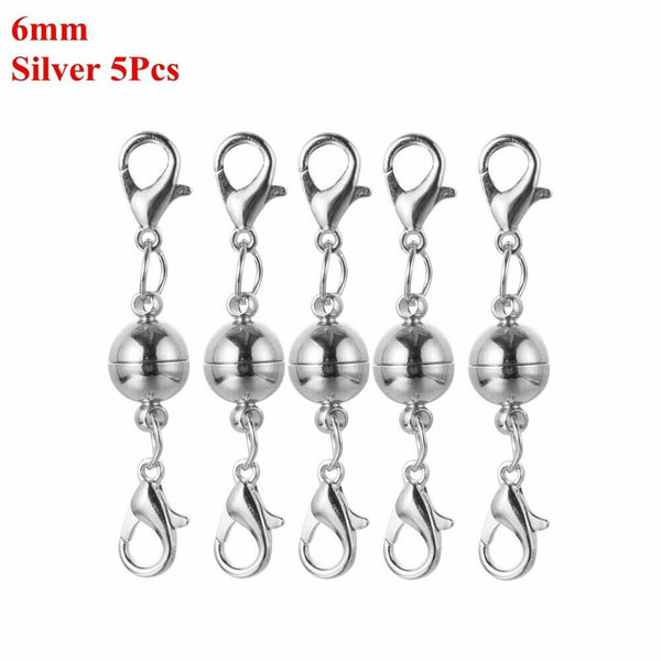 5/10Pcs Strong Magnetic Clasp Necklace Converter Extender lobster claws