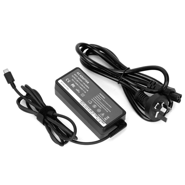 2pcs 65W USB-C Type-C Adapter Laptop Charger For Lenovo ThinkPad Acer Dell HP AU