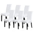 6x Stretch Chair Cover White Spandex Lycra Washable Dining Banquet Wedding Party
