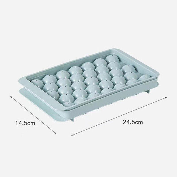 33 Grid Ice Cube Mold with Lid Round Ice Ball Maker for Home Kitchen Drinks AU
