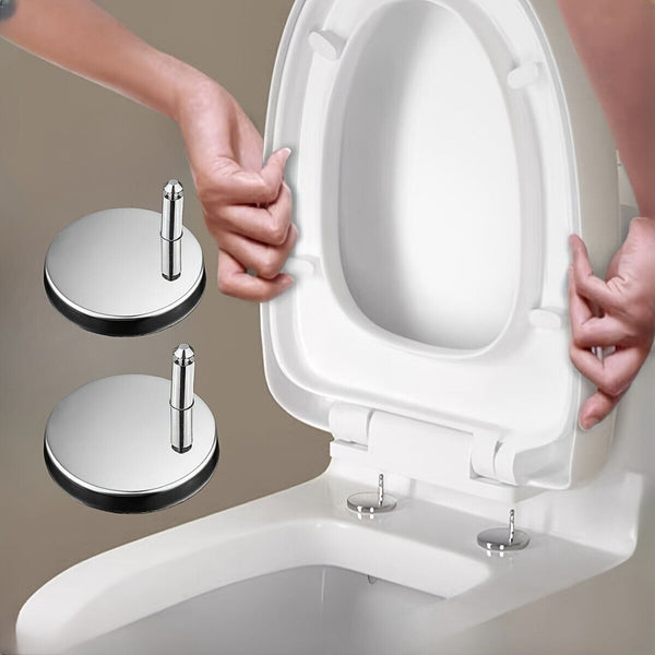 1Pairs Stainless Steel Toilet Lid Hinge Screw Buckle Easy To Install Universal